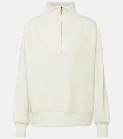 Varley Hawley Half-zip Sweatshirt In White