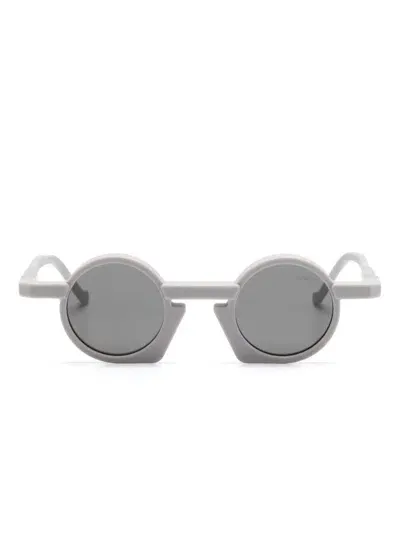 Vava Eyewear Round-frame Sunglasses In Gray