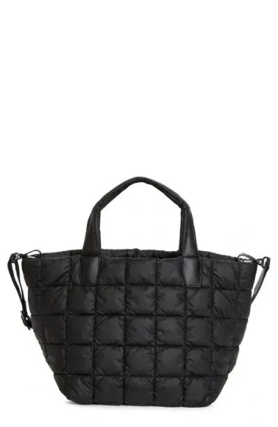 Veecollective Medium Porter Water Repellent Quilted Tote In Schwarz