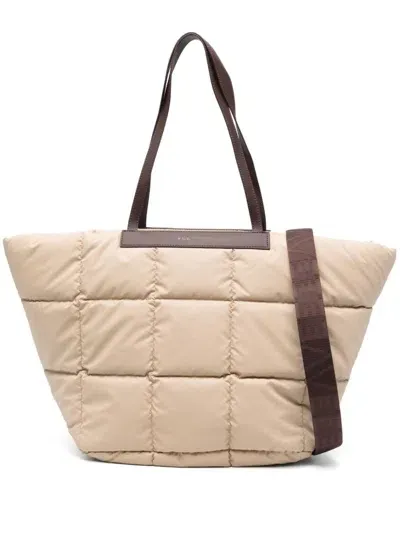 Veecollective Porter Basque Tote Bag In Neutrals