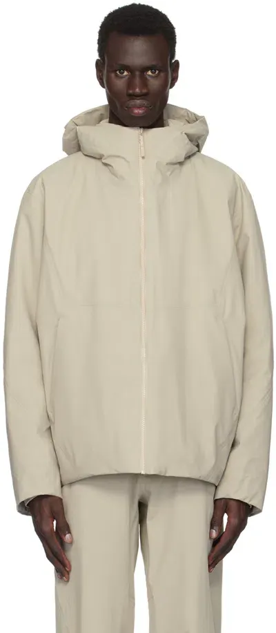 Veilance Beige Diode Insulated Jacket In Rune