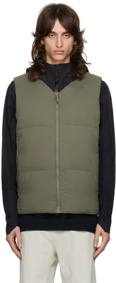 Veilance Green Conduit Down Vest In Forage