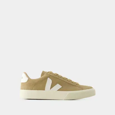 Veja Campo Suede Sneaker In Taupe Suede