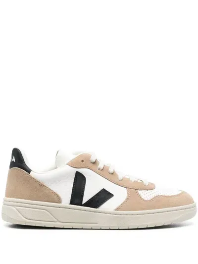 Veja White Lace-up Sneakers