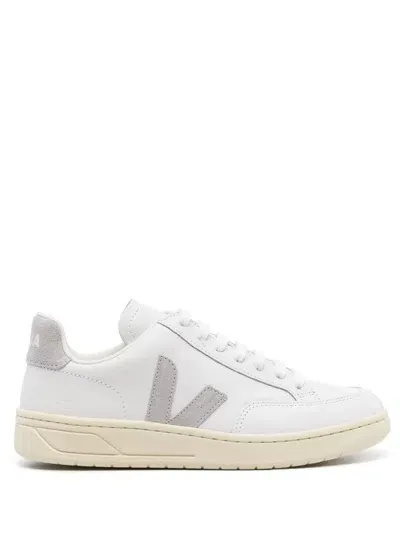 Veja V-12 Leath Shoes In White