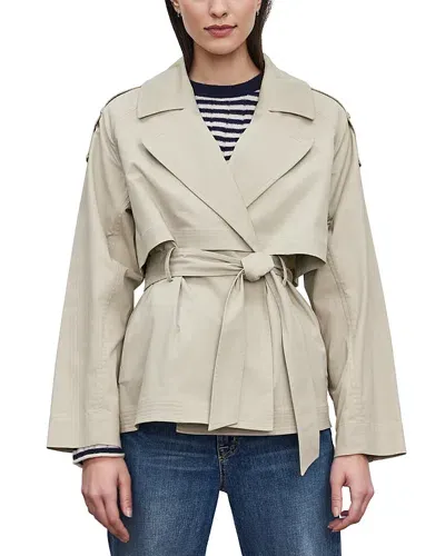 Velvet By Graham & Spencer Nancy Trench Coat In Khake Beige