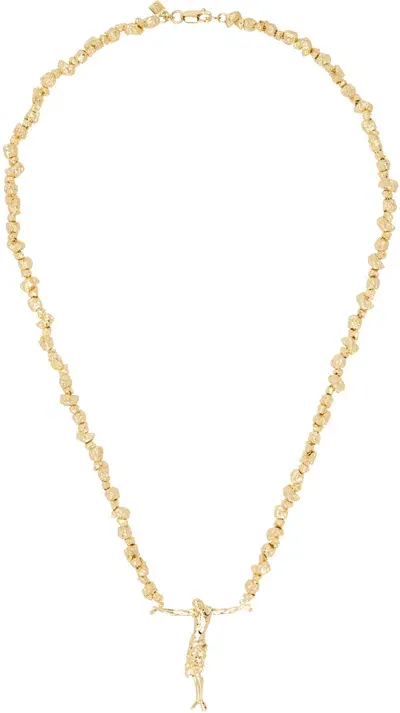 Veneda Carter Ssense Exclusive Gold Vc018 Crossless Jesus Signature Necklace