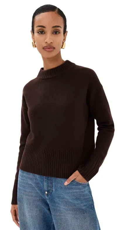 Veronica Beard Andi Sweater Dark Chocolate