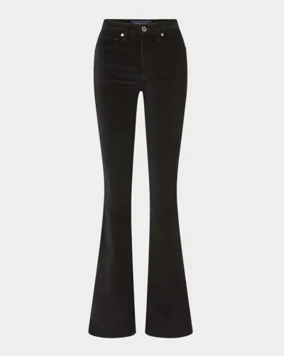 Veronica Beard Beverly Skinny Flare Jeans In Black