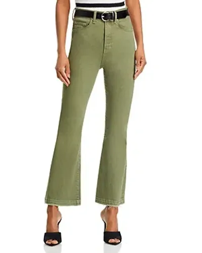 Veronica Beard Carson Ankle Flare Jeans In Stone Army