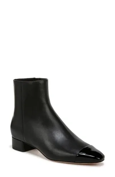 Veronica Beard Cecile Cap Toe Bootie In Black