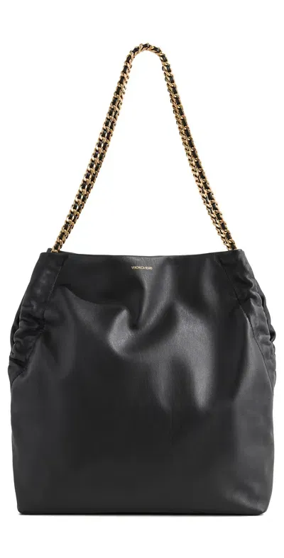 Veronica Beard Chain Hobo Bag Black