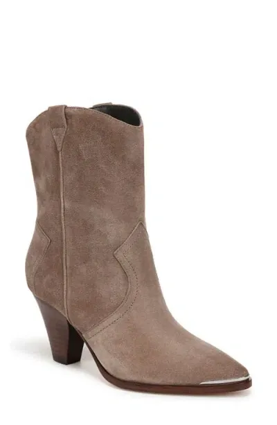 Veronica Beard Cody Pointed Toe Western Boot In Taupe