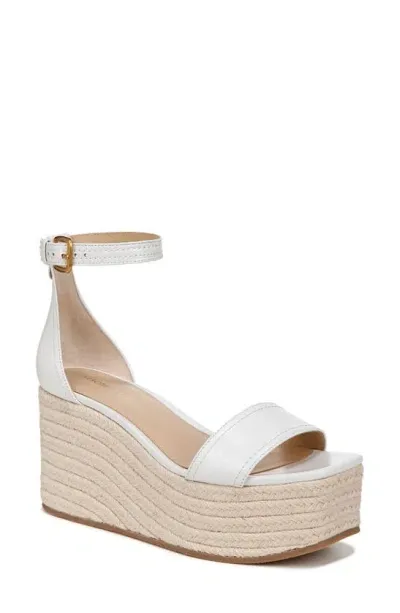 Veronica Beard Women's Gianna Leather Platform Wedge Espadrille Sandals In Coconut