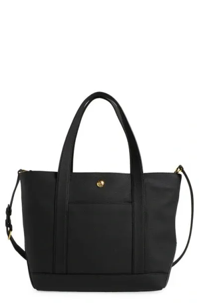 Veronica Beard Goody Grand Leather Tote Bag In Black