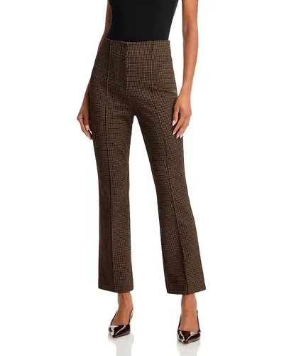 Veronica Beard Kean Knit Pants In Acorn/black