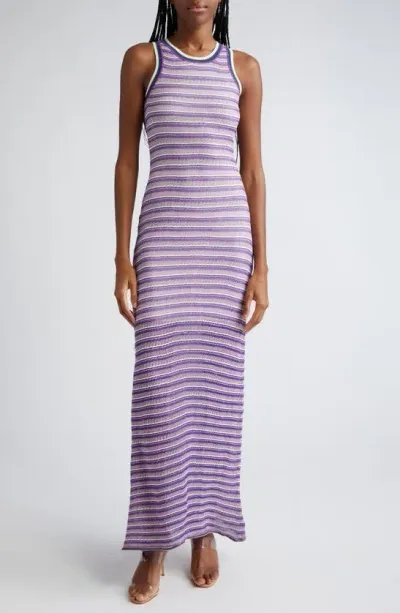 Veronica Beard Sivan Striped Knit Dress In Multi