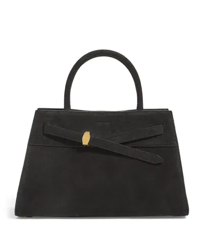 Veronica Beard Suede Dash Shoulder Bag In Black