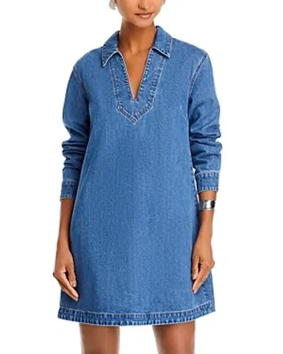 Veronica Beard Wasta Mini Dress In Cornflower