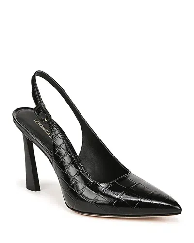 Veronica Beard Callie Pointed Toe Slingback Pump In Black