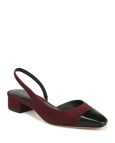 Veronica Beard Women's Cecile Slip On Slingback Pumps In Acai/black