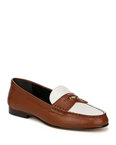 Veronica Beard Penny Loafers Caramel/lily