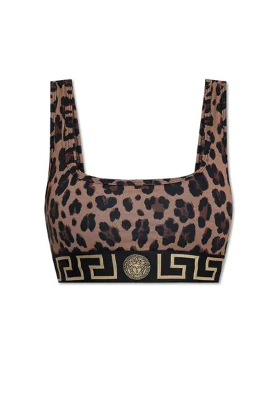 Versace Animal Printed Top In Multi