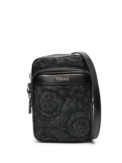 Versace Shoulder Bags In Black