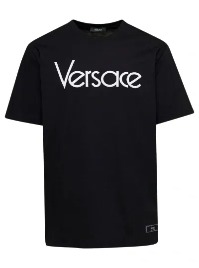 Versace Compact Tribute T-shirt In Black