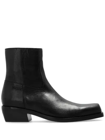 Versace Luciano Boot In Black