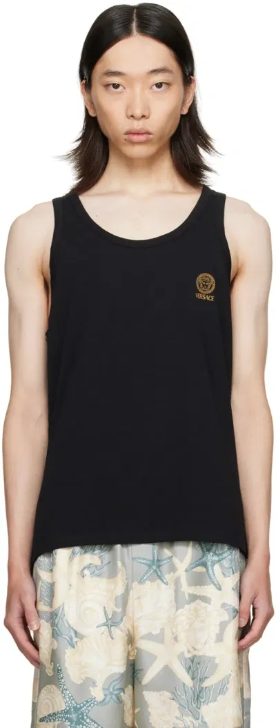 Versace Black Medusa Tank Top