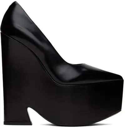 Versace Black Tempest Pumps In 1b000 Black