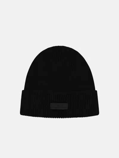 Versace Black Wool Beanie