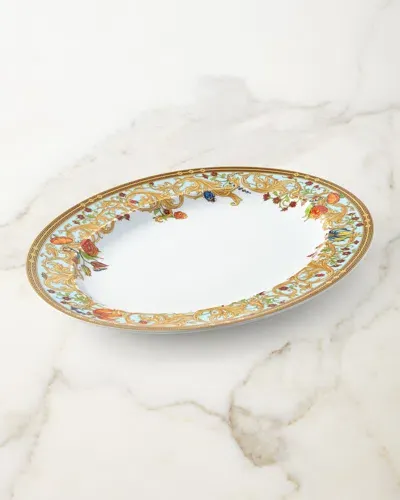 Versace Butterfly Garden Large Platter In Gold