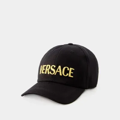 Versace Cap In Black