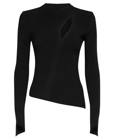 Versace Crew-neck Sweater In Black