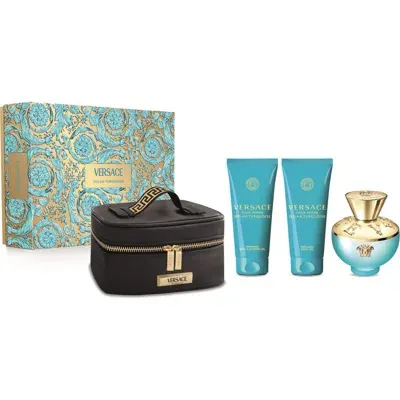 Versace Dylan Turquoise Eau De Toilette Gift Set $188 Value In No Color