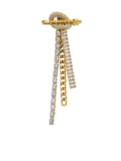 Versace Earrings Metal+strass In Metallic