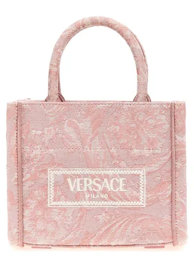 Versace Extra Small Athena Shopping Bag In Pink