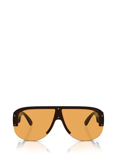 Versace Eyewear Aviator Frame Sunglasses In Black