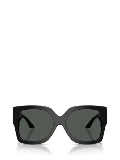 Versace Eyewear Butterfly Frame Sunglasses In Black