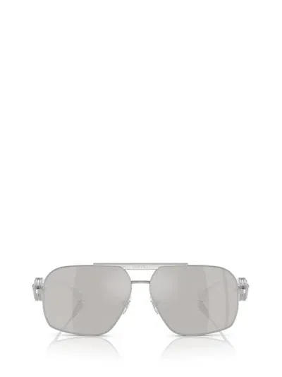 Versace Eyewear Pilot In Silver