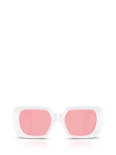 Versace Eyewear Square In White