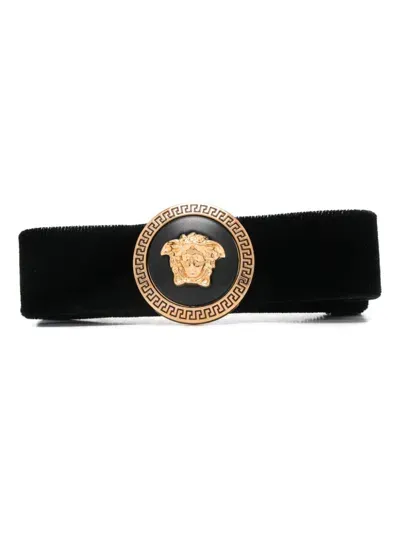 Versace Gianni Hair Clip In Black