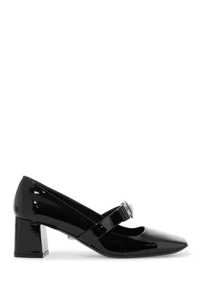 Versace Gianni Ribbon Patent Leather Dã© In Multicolor