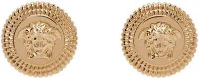 Versace Gold Medusa Biggie Small Stud Earrings In 3j000  Gold