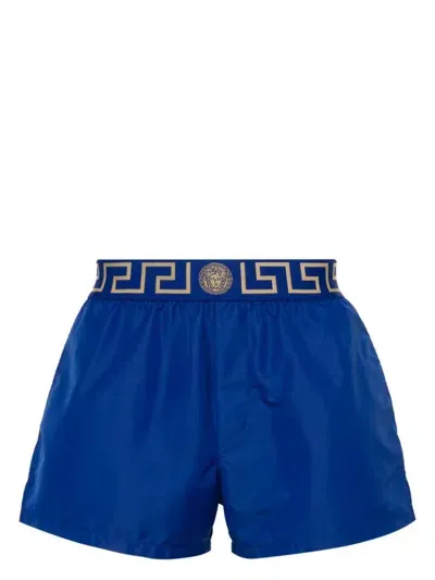 Versace Grecca Classic Swimshorts In Blue