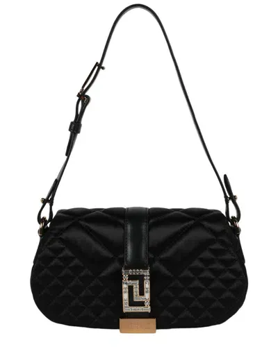 Versace Mini Greca Goddess Shoulder Bag In Black