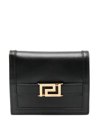 Versace Greca Godess Wallet In Black