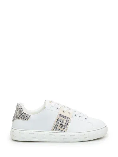 Versace Greca Sneaker In White